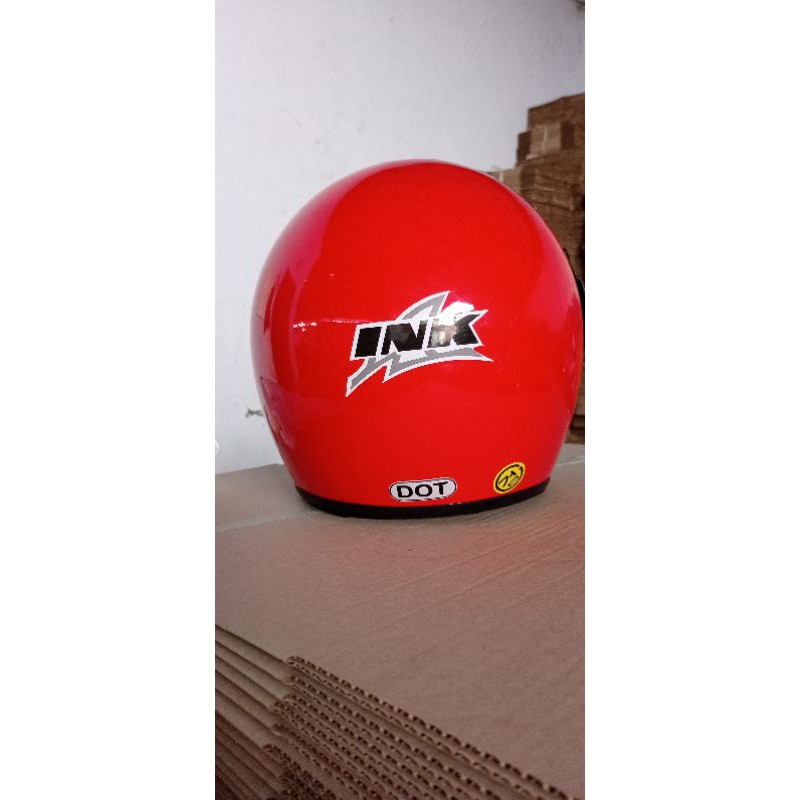 helm ink batman/classic replika-Merah glossy