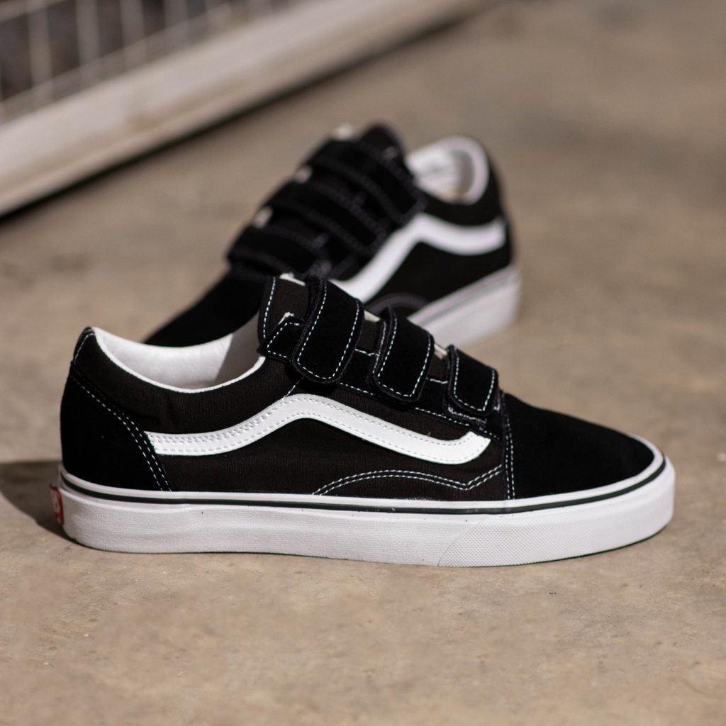 Vans Oldskool Velcro Classic  “ Black / White ORIGINAL