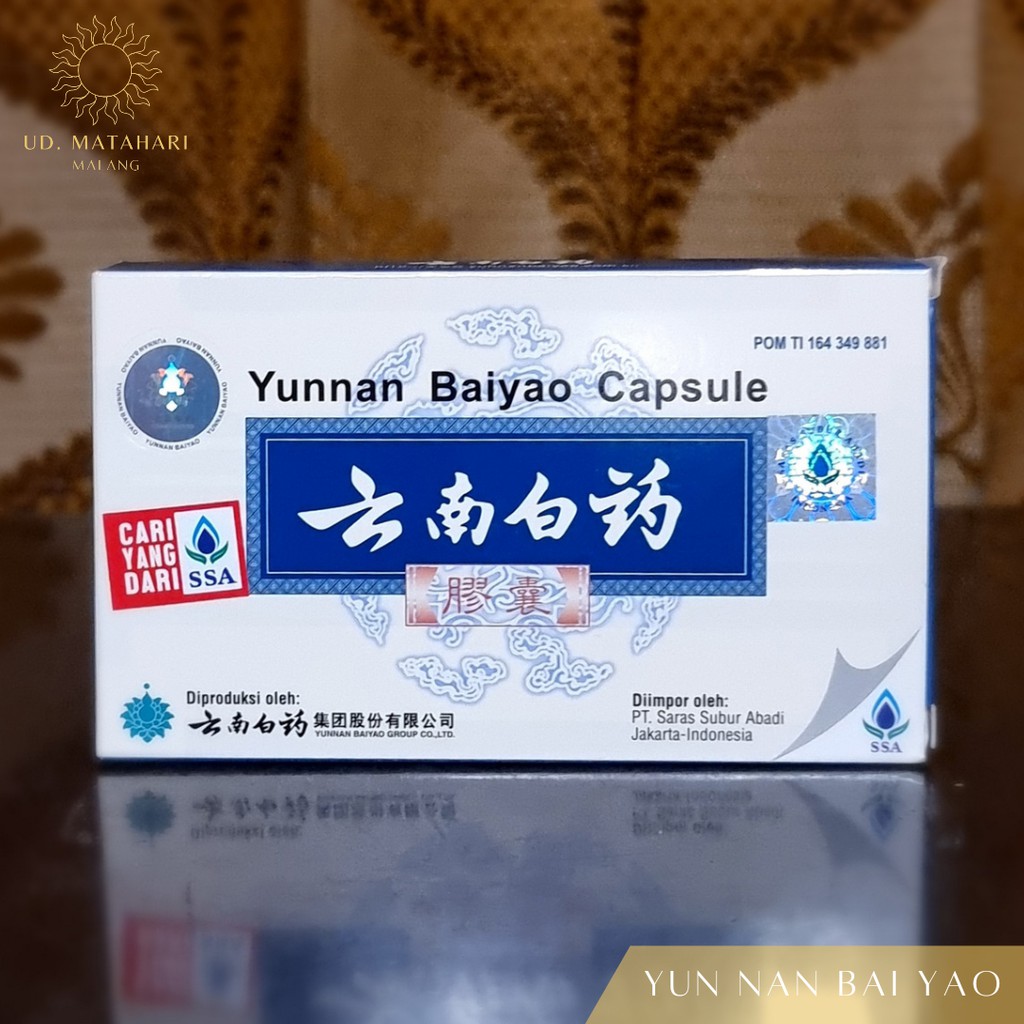 YUN NAN BAI YAO (YUNNAN BAIYAO CAPSULE) | SARAS SUBUR ABADI (SSA) | OBAT HERBAL CINA UNTUK MELANCARK