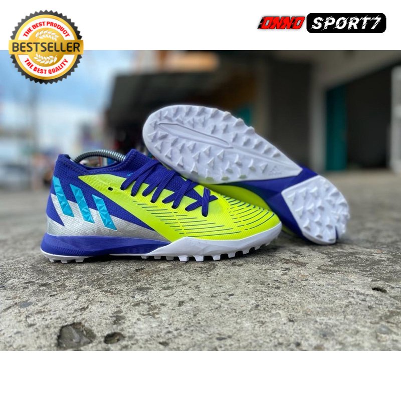 Sepatu Futsal Adidas Predator Edge .3 High Solar Yellow Blue