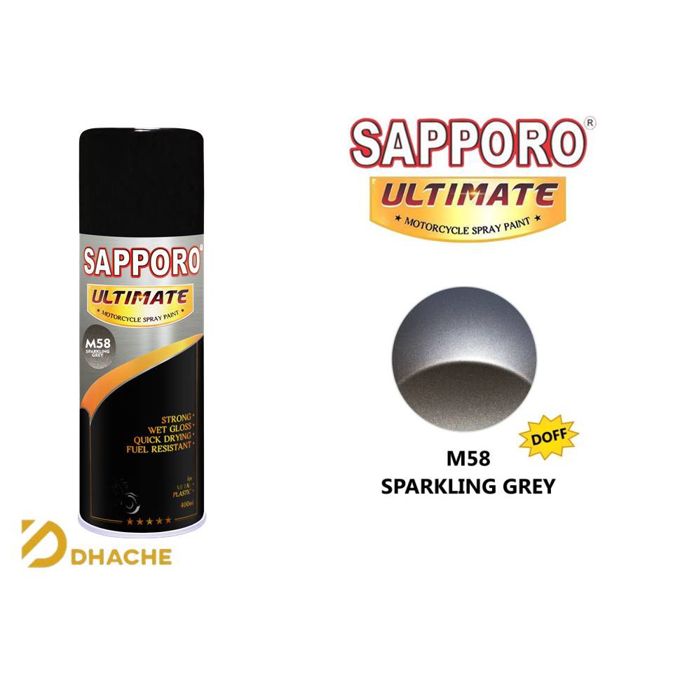 Cat Semprot Sapporo Ultimate M58 Sparkling Grey / Sapporo Spray / Pilok / Pylox