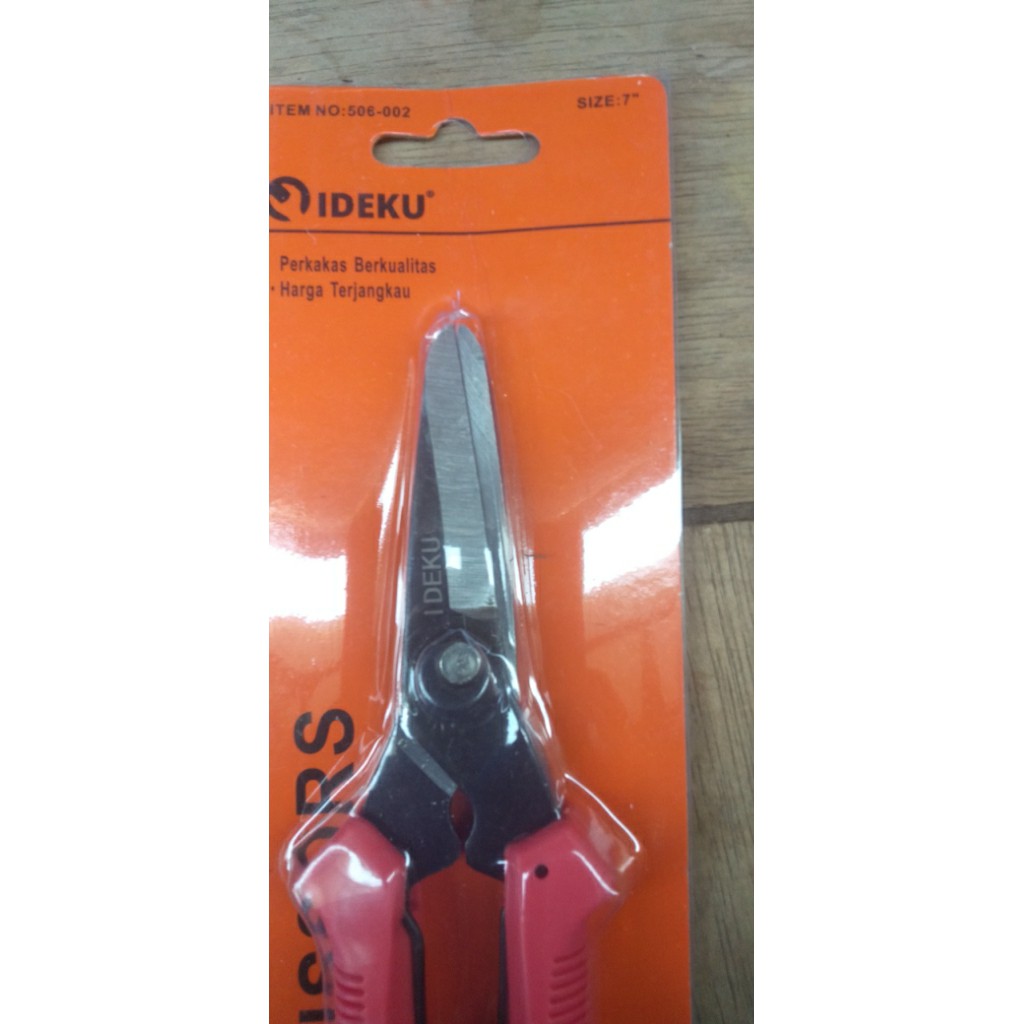 

SCISSORS IDEKU GUNTING ALUMINIUM DAN PLAT SENG 7" BERMUTU TERJAMIN