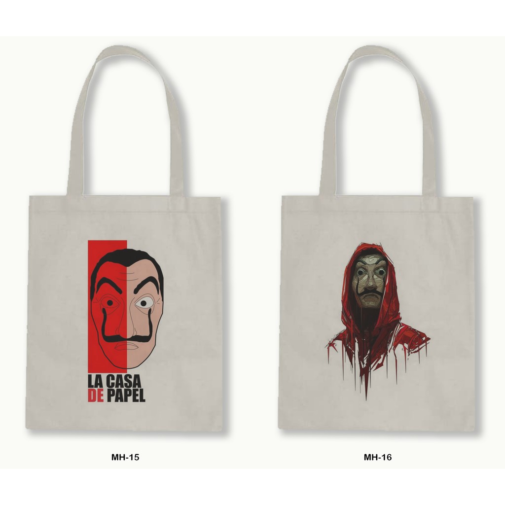 TOTE BAG BLACU 30X40-MONEY HEIST-02