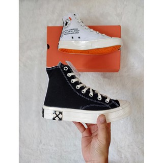  SEPATU  CONVERSE  70s HIGH x  OFF  WHITE  GLOSSY OFFWHITE 