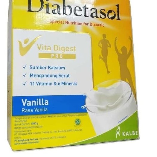 

DIABETASOL NUTRITION DIABETIC SUSU DIABETES VANILA BOX 1000 G
