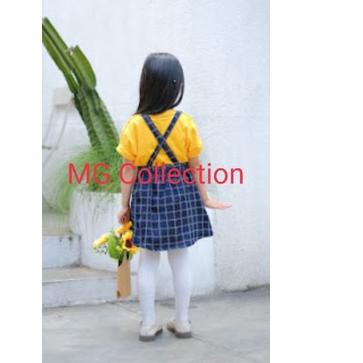 ➮ Overall Rok Kotak-kotak Tartan Anak 1-6th // Rok Rempel Anak Kotak-kotak 1-6th // overall kotak an