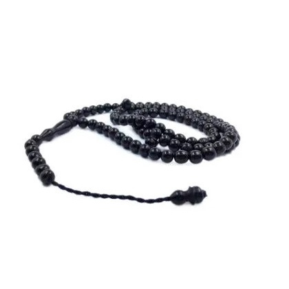 TASBIH BATU LIMBAD 99 BUTIR ASLI NATURAL / TASBIH KESEHATAN BATU BLACK JADE / TASBIH MUSLIM OLEH OLEH HAJI DAN UMROH TASBEH