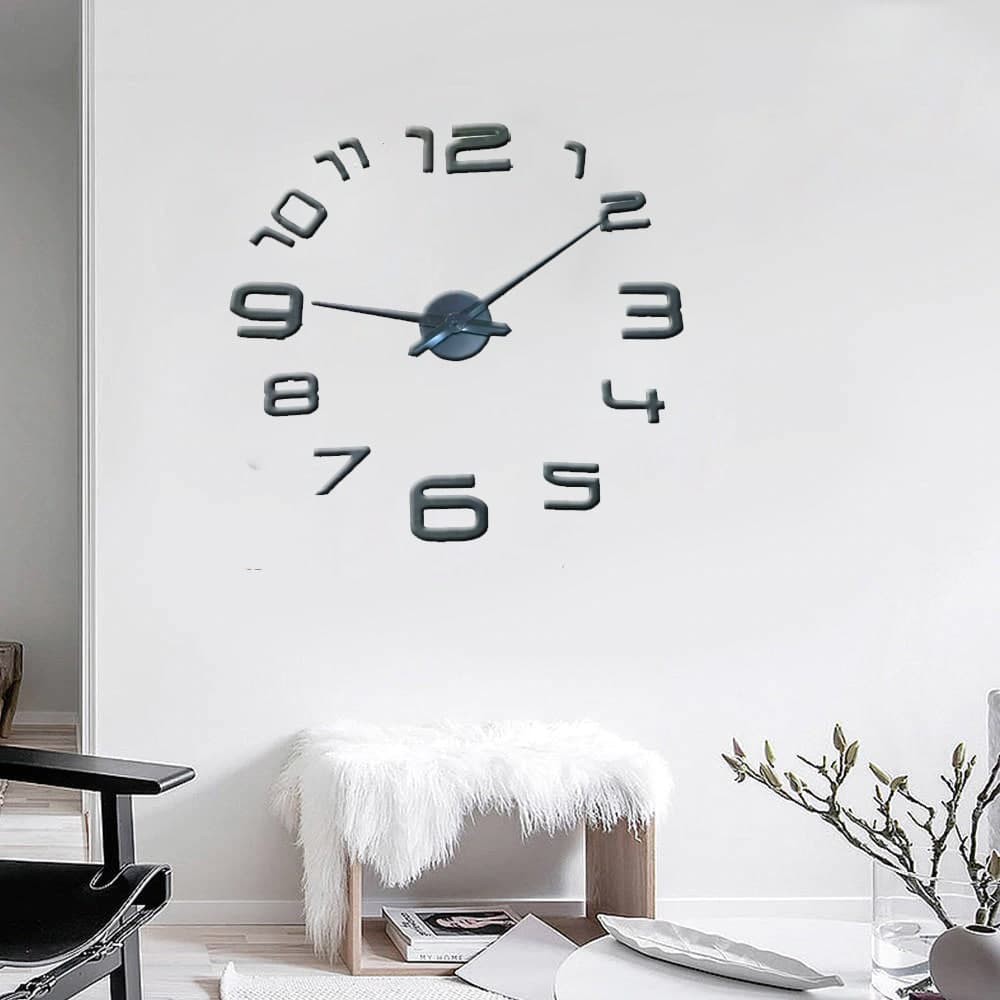 Giant Wall Clock Full Angka Mj 80 130cm Shopee Indonesia