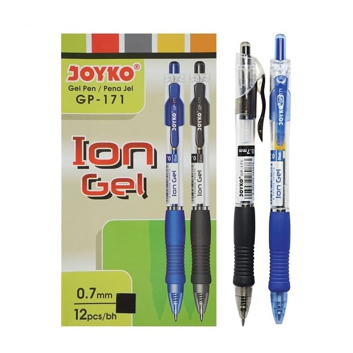 

Pulpen / Gel Pen Joyko GP-171 Ion Gel 0.7mm / 1 BOX 12 PCS