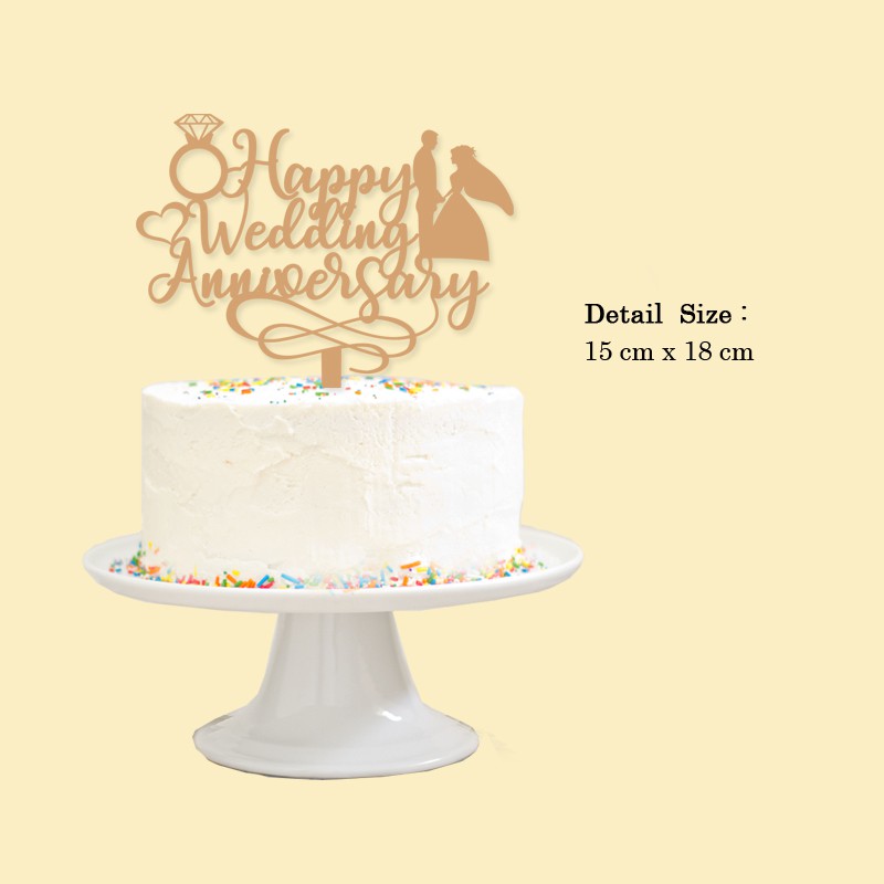 

Anniversary Cake Topper