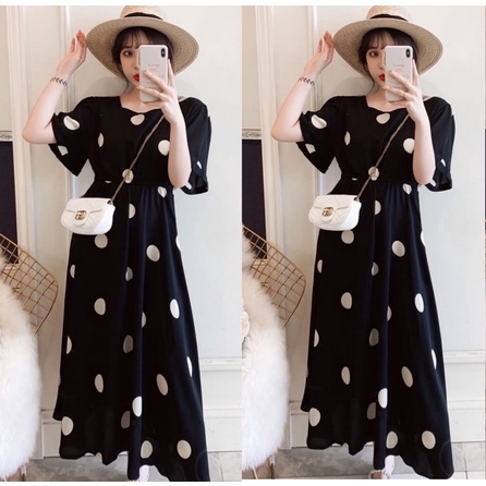 Baju Dress Wanita Remaja Trendy Kekinian Terbaru Gaun Modis Pesta Natal Imlek Mewah Style Ala Korea 