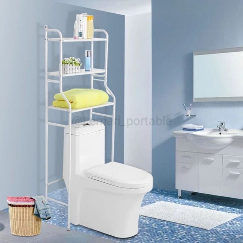 BARU Rak Toilet Organizer Kamar Mandi Rak Toilet Stainless