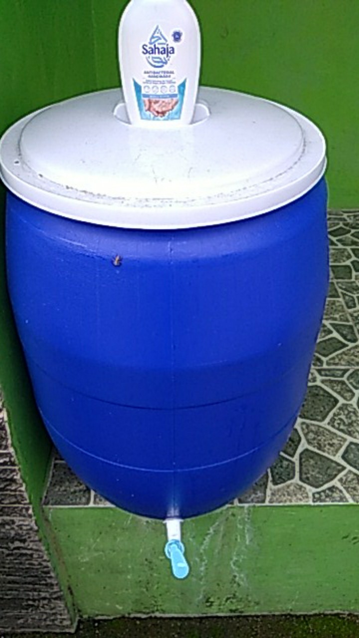 Tong Air + Kran 60 Liter ( Langsing ) Green Leaf