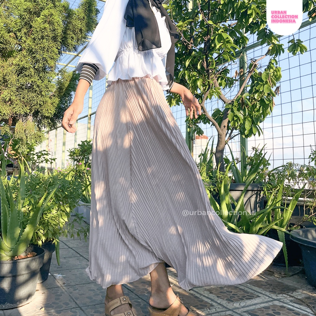 ROK PLISKET / ROK PLISKET LIDI / ROK REMPEL KECIL / ROK PLISKET REMPEL KECIL [ BISA COD ]