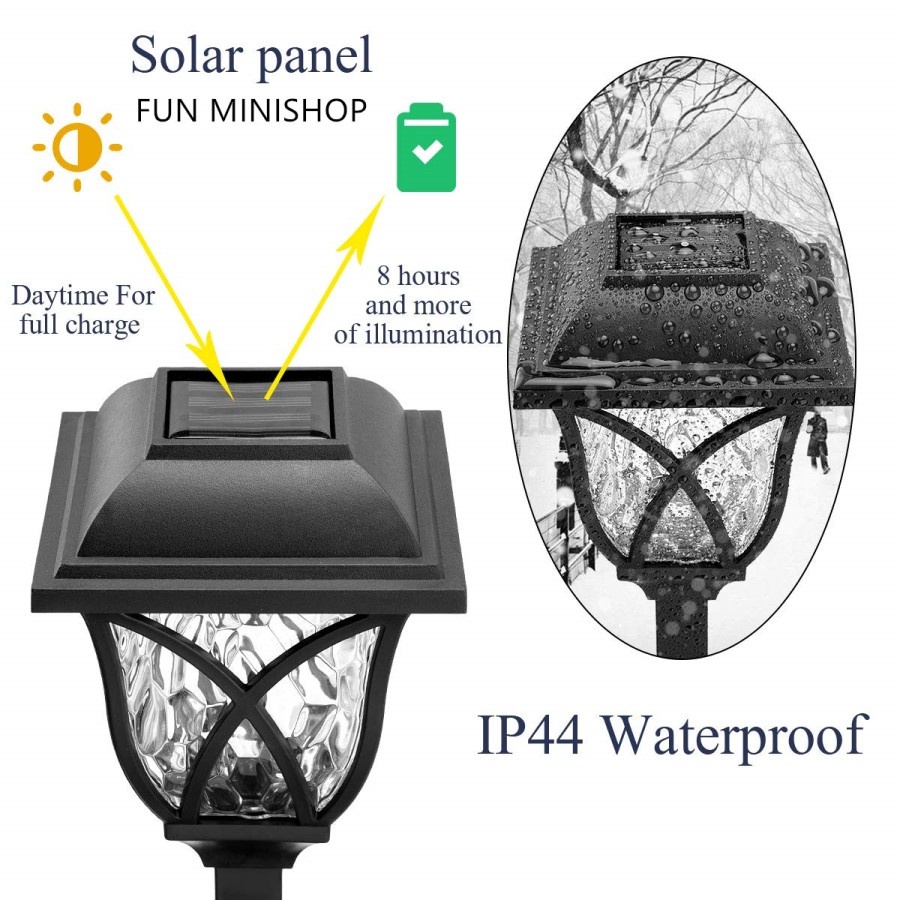 LAMPU TAMAN LED SOLAR PANEL LAMPU HIAS TAMAN WATERPROOF