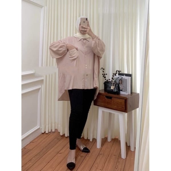 HANNA SHIRT || KEMEJA RAYON OVERSIZE