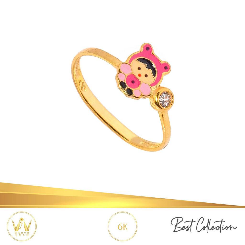 CINCIN ANAK EMAS MAS 6K PERHIASAN AKSESORIS WANITA EMAS WAHYU REDJO CC16OK01 A02