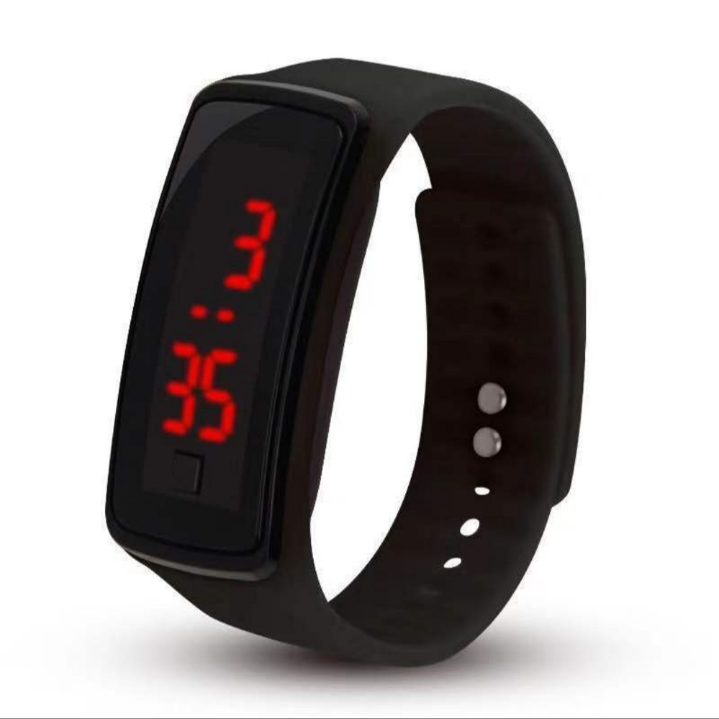 JAM TANGAN LED SPORT DIGITAL FULL BLACK MURAH DAN TRENDY