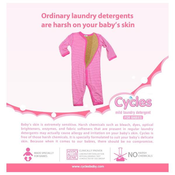 Cycles Mild Cycle Laundry Detergent Refill 800ml - REFILL 800ml