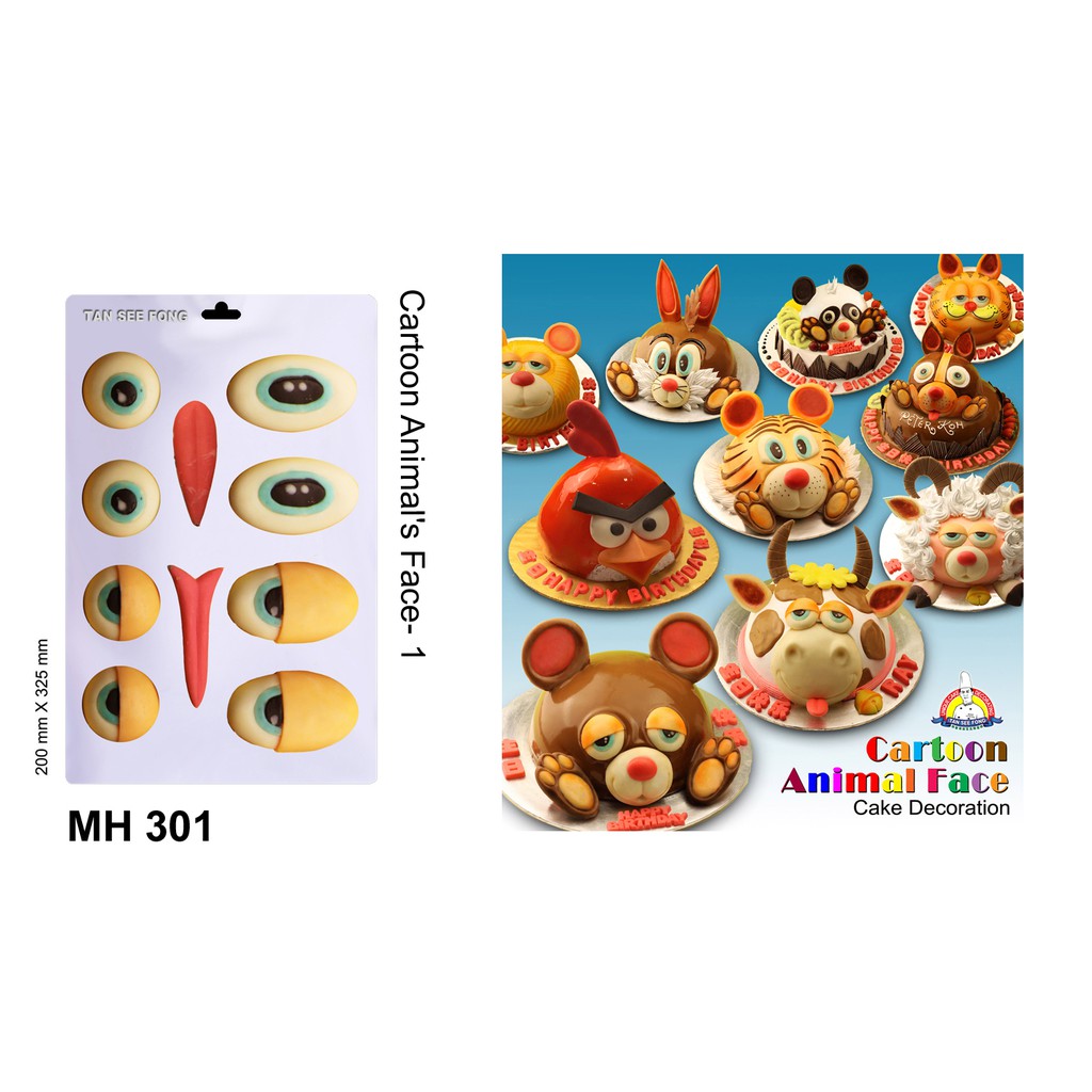 Cetakan Coklat Wajah Hewan Kartun Tan See Fong Shopee Indonesia