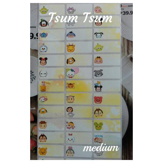 

Sticker Label Nama Waterproof TSUM