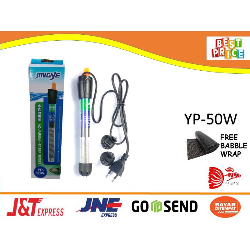 Heater Pemanas Air Aquarium Jingye Yang Yp 50 Watt aquarium aquascape murah