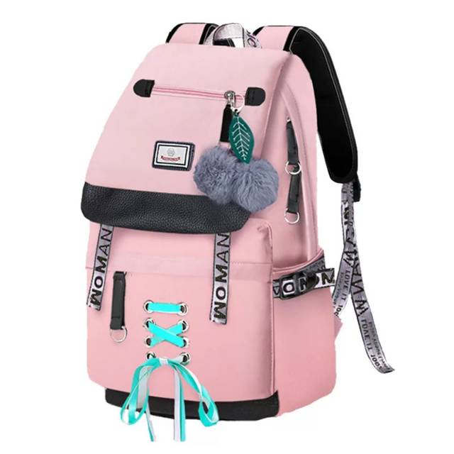 [LOKAL] DOMMO - D1132 TAS DINIR LOVE DARI BANdUNG Tas Ransel Backpack Korea Lucu Morymony