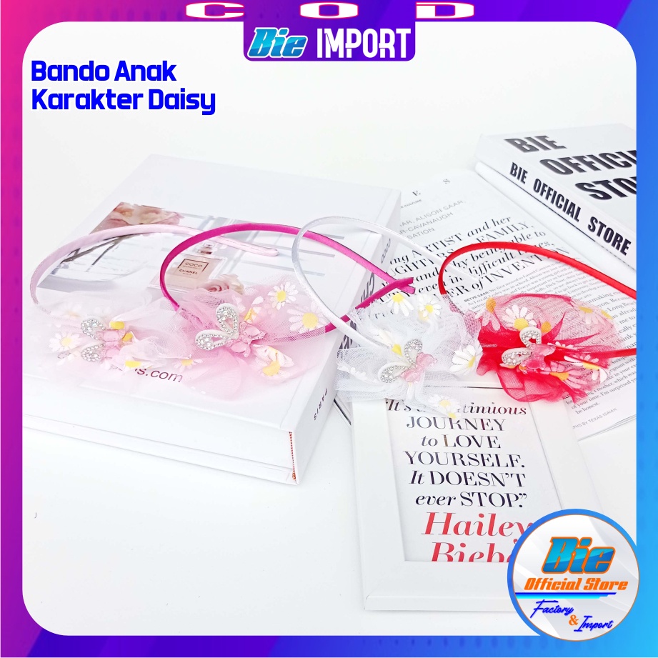 Bando Anak Motif Bunga Daisy Premium Import Best Seller