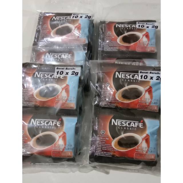 

Nescafe clasic 10 x 2 g