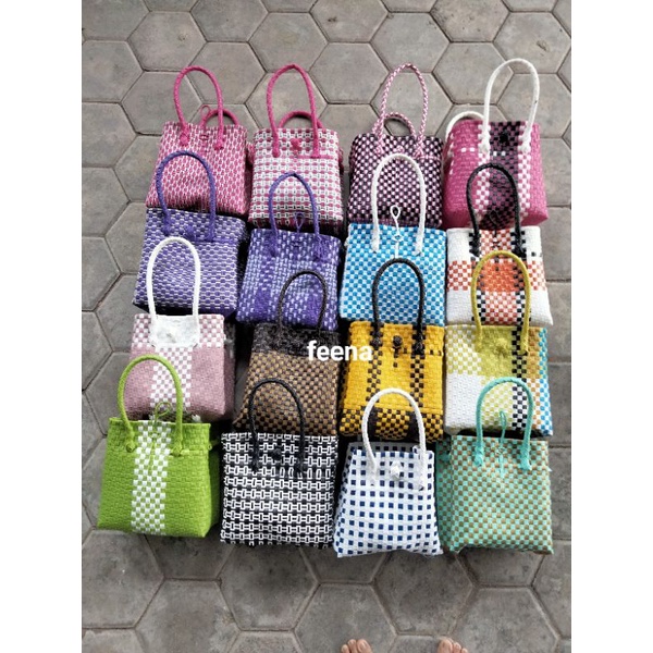 Tas jali anyaman kekinian bahan premium super