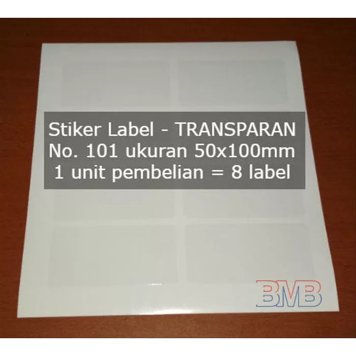 

TRANSPARAN No 101 Stiker Label Seperti Tom and Jerry Paper Bening