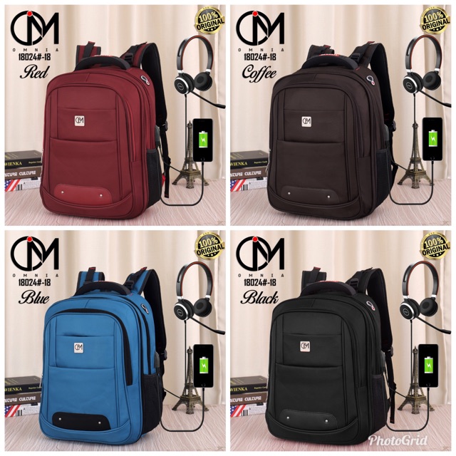 Tas pria tas Ransel tas punggung Omnia 18024 Original brand