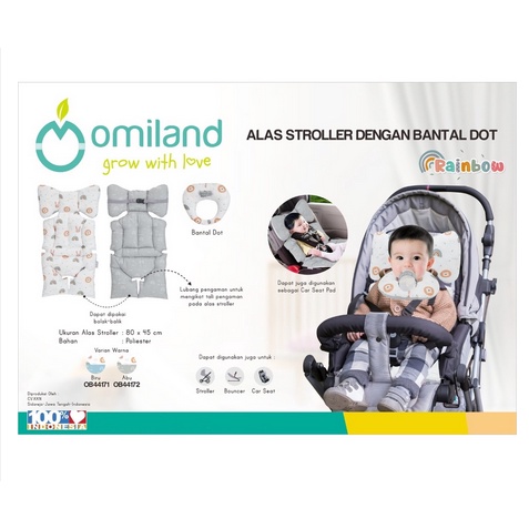 OMILAND ALAS STROLLER + BANTAL DOT RAINBOW SERIES - OB441712