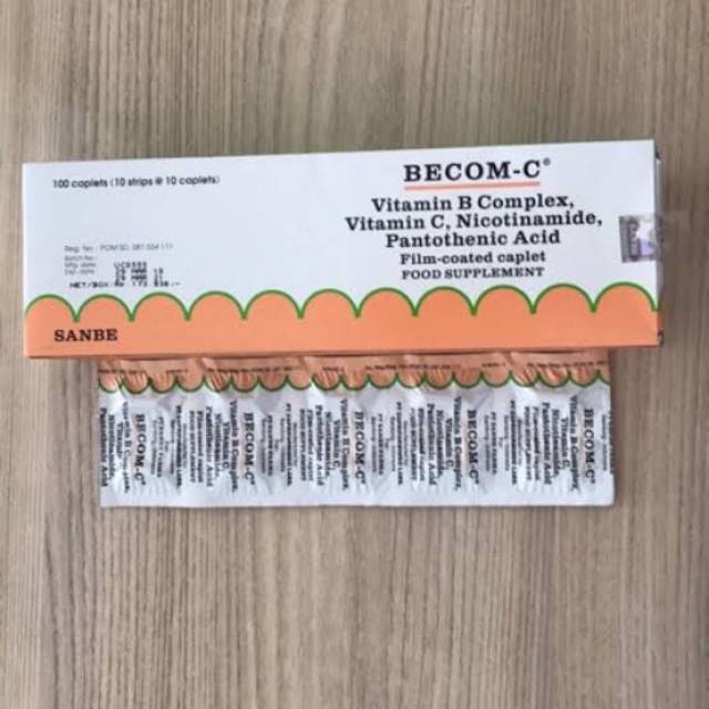 BECOM C VITAMIN PER STRIP VITAMIN DAYA TAHAN TUBUH