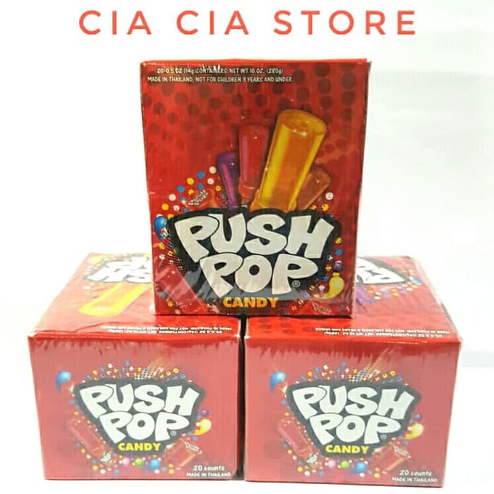 

Permen Push Pop Box 20s Push Pop Candy 20s Permen Bentuk Lipstick