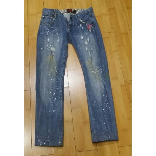 Ripped Jeans Custom Made EXTREME Size 30 Custom (Bekas)