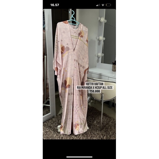 preloved ria miranda x hijup kiftri kaftan