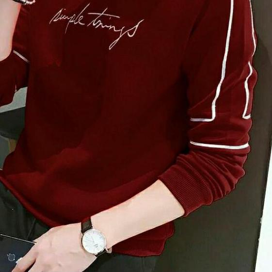 ➤ HipNop SIMPLE SWEATER PRIA LENGAN PANJANG JAKET SWEATER COWO SWEATER HODIE COWOK WARNA HITAM ✽