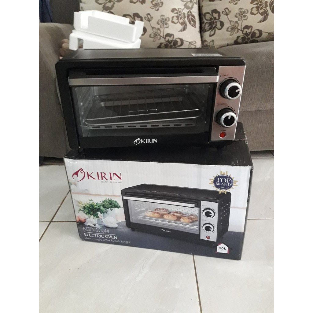 KIRIN Oven Listrik KBO-100M / KBO 100 M (10 Liter) Hitam