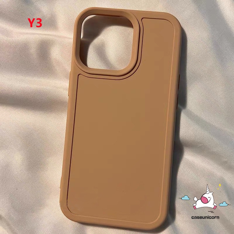 Casing Soft Case Matte Warna Macaron Untuk iPhone 11 7plus XR 8plus 14 13 11 12 Pro MAX X XS MAX 7 8 Plus