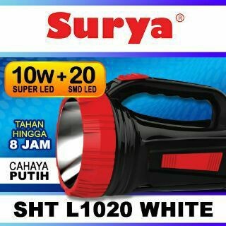 SURYA Senter Tangan Darurat Emergency 10 Watt Super Led + 20 SMD LED SHT 1020