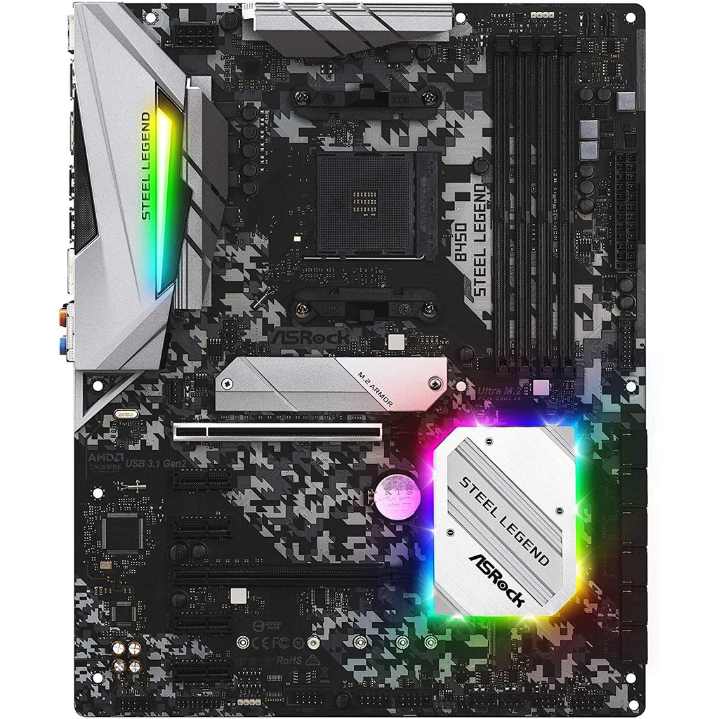 MOTHERBOARD ASROCK CHIPSET AMD B450 STEEL LEGEND SOCKET AM4