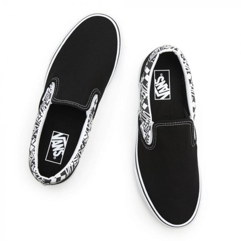 Vans Slip On Classic Black Asphalt Off The Wall Original