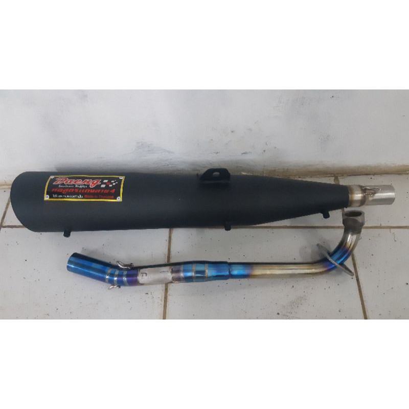 knalpot tsukigi daeng wave 110 wave 125 supra fit new revo karisma supra x 125 kirana leher blue pel