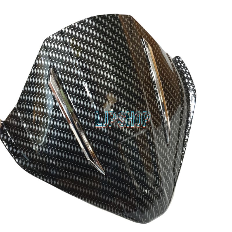 VISOR CARBON KARBON CELUP VARIO 150 FI NEW 3 DIMENSI