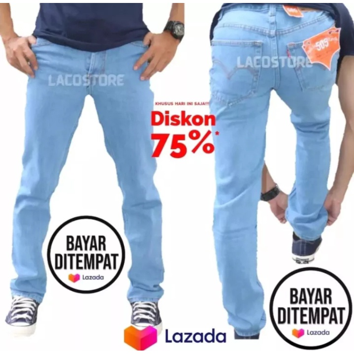 { TURUN HARGA MENGGILA } NELDACLOTING - CELANA JEANS PANJANG STANDAR PRIA - CELANA JEANS LEVIS TERBARU - CELANA JEANS LEVIS PALING LAKU 2021 - CELANA JEANS ( WARNA BIRU TUA - BIRU MUDA )GAYA MASA KINI BUAT KAUM PRIA KECE - BISA BAYAR DITEMPAT !!!