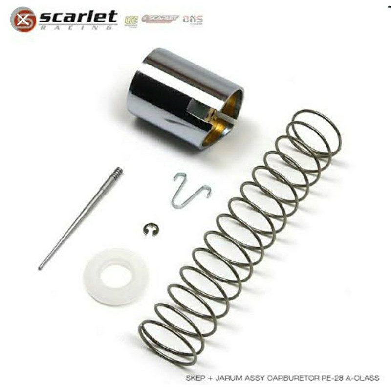 Skep + Jarum karburator Pe 24,26 & 28 Scarlett