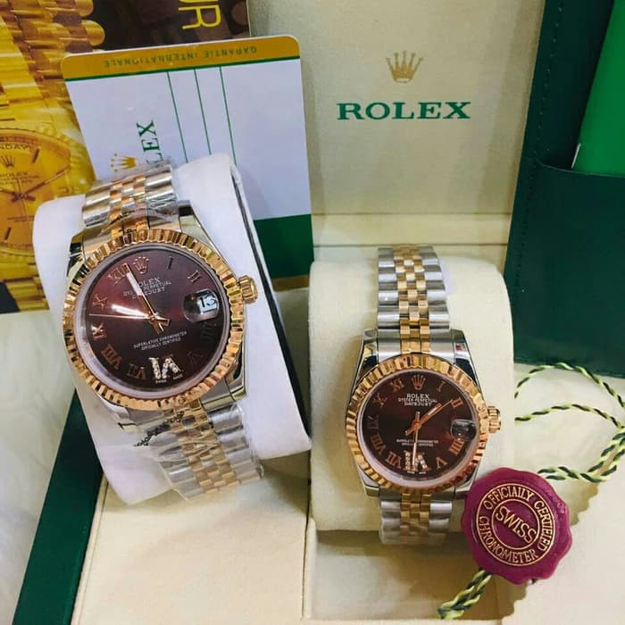 JAM TANGAN WANITA ROLEX DATEJUST ROMAWI AUTOMATIC PREMIUM AAA