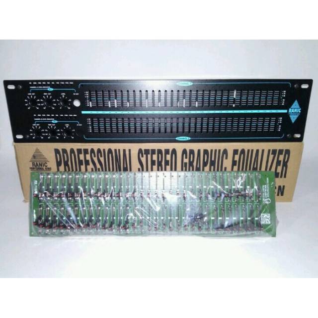 Box dan Kit stereo graphic equalizer 62 Chnnel EQ-231