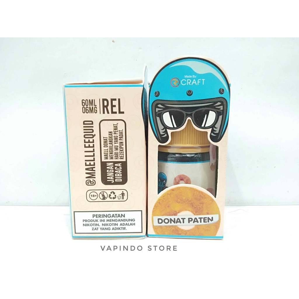 NIC 6MG MAELL LEEQUID DONAT PATEN 60ML BY RCRAFT X MAELL LEE LIQUID